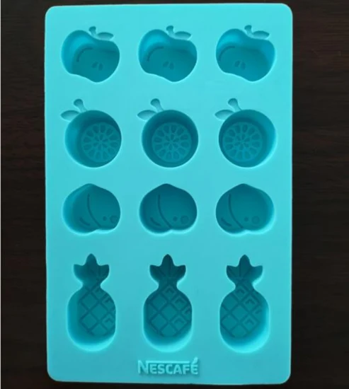 Logo personnalisé en Silicone, nouveauté de fruits, Mini plateaux à glaçons, moule en Silicone pour chocolat